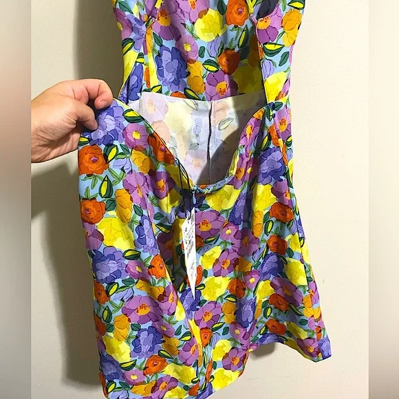 ZARA FLORAL ROMPER - Picture 6 of 7